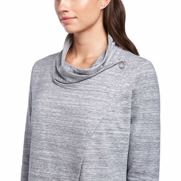 Danskin Women's long French Terry  Wrap Jacket - Picture 5 of 8